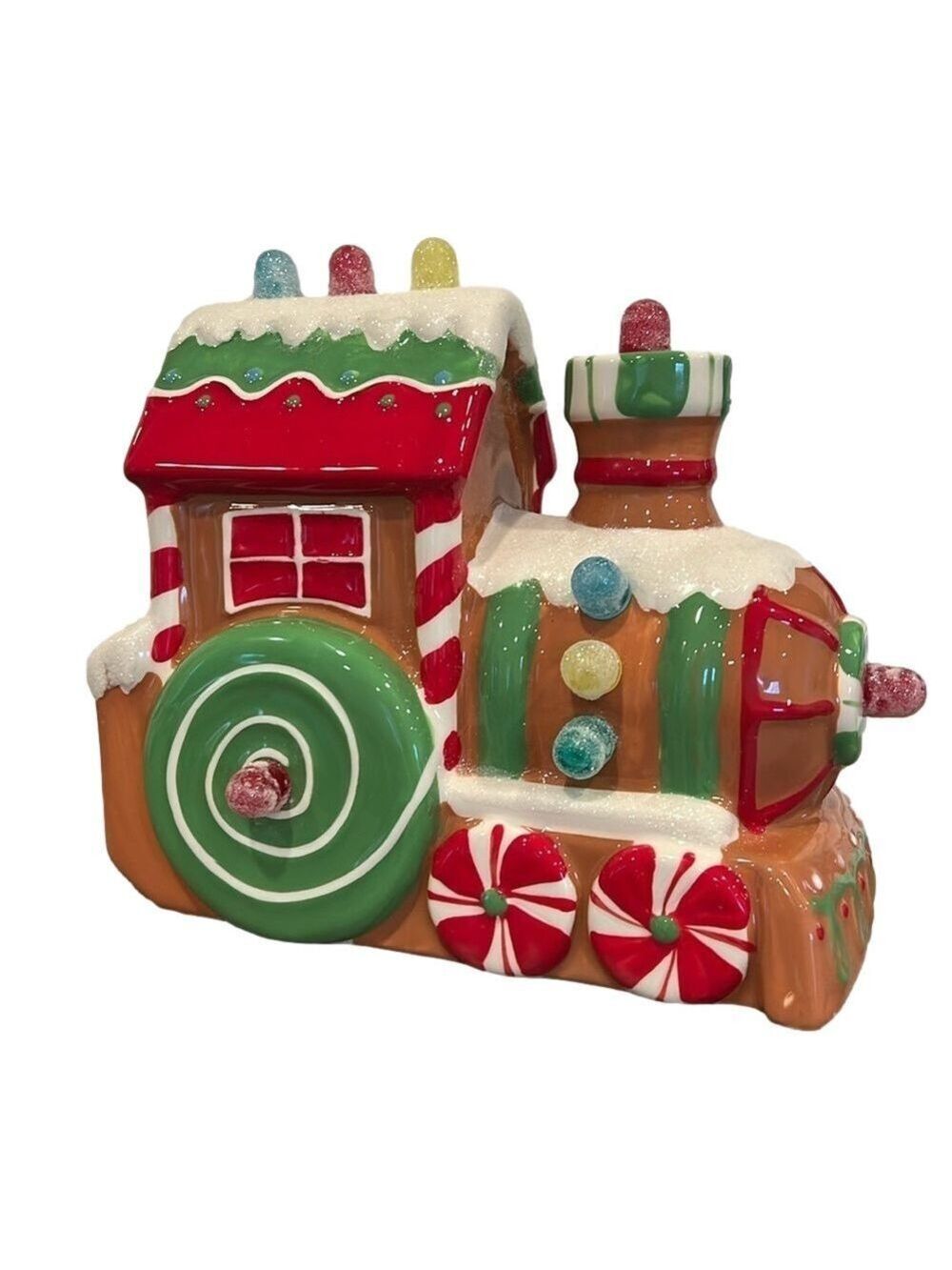 Hallmark Musical Christmas Express Gingerbread Train Lights Up Collectible 2011